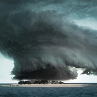 storm over island